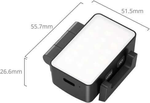 مصباح فيديو SmallRig RGBWW LED لـ DJI Osmo Pocket 3، مصباح فيديو مع بطارية 650 مللي أمبير في الساعة، وضع CCT وRGB 2700K-6500K، تعديلات 360 درجة، لتسجيل مدونة فيديو سيلفي، مصور مبدعي المحتوى - 5745 in Saudi Arabia
