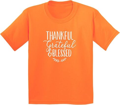 Thankful Grateful Blessed Short Sleeve Unisex Tee Shirt | Family Matching |Baby, Kids & Adult Sizes in Saudi Arabia