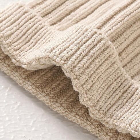 Neiwech Cotton Baby Beanie Hat Infant Newborn Toddler Winter Knitted Warm Skull Caps for Boys Girls 0-24 Months in Saudi Arabia