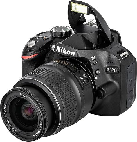 Nikon D3200 24.2MP DSLR Camera Kit with 18-55mm VR Zoom Lens – Full HD 1080p Video Capture, Fast 11-Point Autofocus System + Nikon 14-24mm Lens + 72" Tripod + 128GB Memory Card + Camera Bag + More in Saudi Arabia