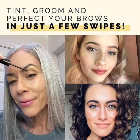 Elizabeth Mott Queen of the Fill Tinted Eyebrow Gel – Brow Filler, Volumizer & Setter – Defines, Shapes & Covers Gray Hairs – Water-Resistant, Long-Lasting – Cruelty-Free – Blonde Shade 4g in Kuwait