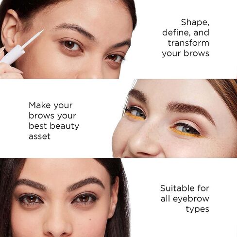 Arches and Halos 2 in 1 Defining Eyebrow Pencil and Powder - Brow Powder with Spoolie Brush - Shape and Fill for Natural Look - Mocha Blonde - .017 oz in Saudi Arabia
