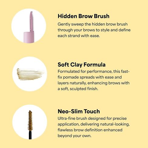 ENTROPY MAKEUP لمسة نهائية قوية للحواجب، ماسكارا تلوين الحواجب 2 في 1 مع مشط مدمج، فرشاة رفيعة، تدوم طويلاً، خفيفة الوزن، ثبات طبيعي ولون ناعم، موس موكا in Saudi Arabia
