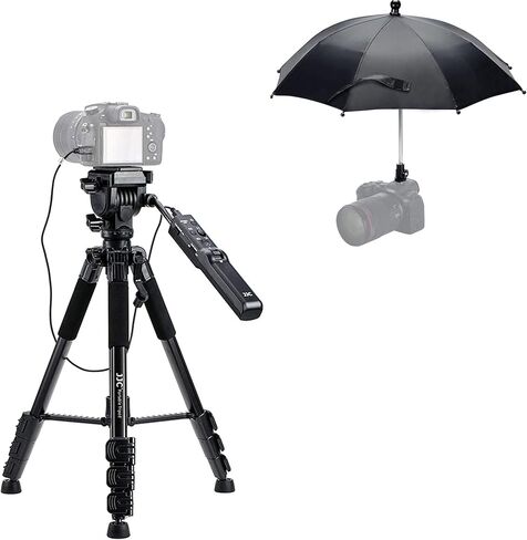 Kiorafoto 2in1RC Camera Tripod + Rain Umbrella: Replaces VCT-VPR1, Protects Sony Camera from Rain & Sun in Saudi Arabia