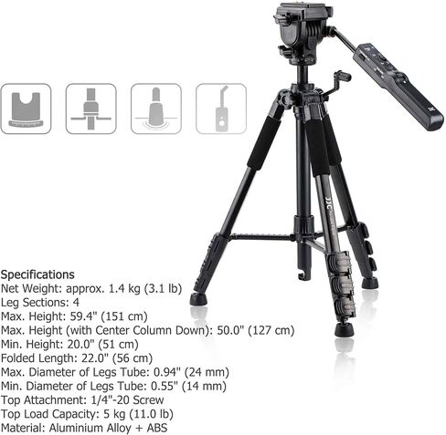 Kiorafoto 2in1RC Camera Tripod + Rain Umbrella: Replaces VCT-VPR1, Protects Sony Camera from Rain & Sun in Saudi Arabia