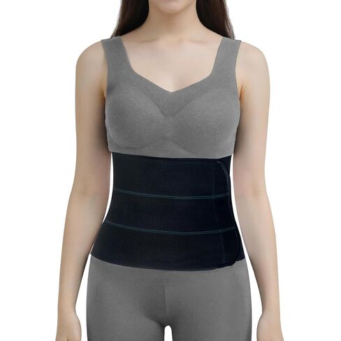 حزام البطن بعد الجراحة - حزام ضغط مرن لشد البطن - مسامي، ناعم، صديق للبشرة - (30 بوصة - 45 بوصة) 3 ألواح - 9 بوصة أسود in Kuwait