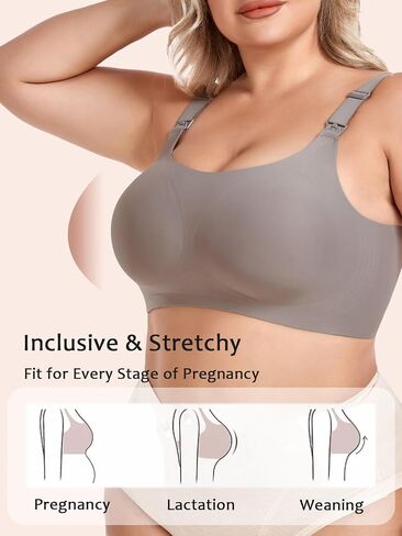 Gailife 3 Pack Nursing Bras for Women Full Coverage Comfort Wireless Maternity Bras for Pregnancy Breastfeeding in Saudi Arabia