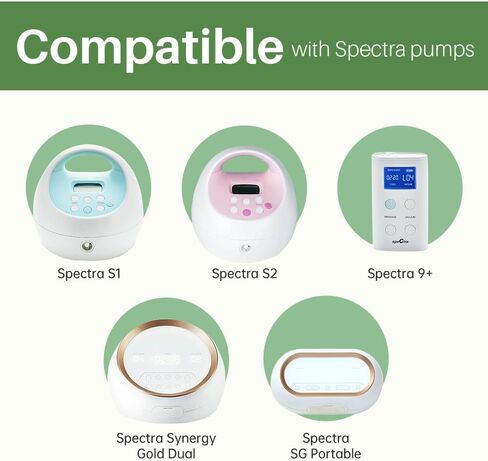 PumpMom-us 17mm Flanges Compatible with Spectra S2 S1 9 Plus Synergy Gold Pump Parts, Replacement 17 mm Breast Pumps Shield Accessories for Spectra Flange in Kuwait