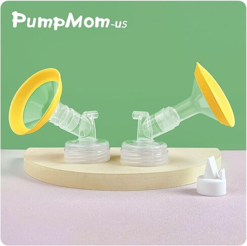 PumpMom-us 17mm Flanges Compatible with Spectra S2 S1 9 Plus Synergy Gold Pump Parts, Replacement 17 mm Breast Pumps Shield Accessories for Spectra Flange in Kuwait