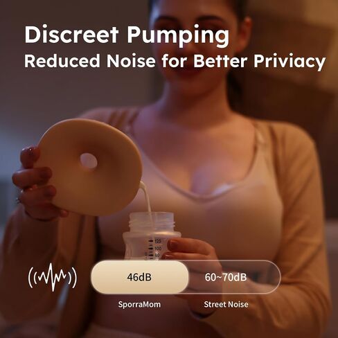 W2 Hands Free Heated Breast Pump, Electric Portable Wearable Breastfeeding Pump, Comfort 2 Modes & 9 Levels Hospital Grade Suction for More Milk, Leakproof, Ultra-Slim and Quiet, 24mm-2 Pack in Saudi Arabia
