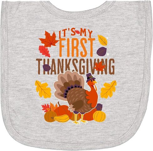 inktastic My First Thanksgiving Turkey Newborn Bib in Saudi Arabia