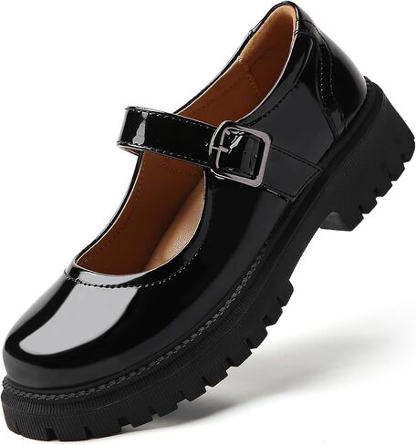 Mary Jane Shoes Women Platform Mary Janes for Women Ladies Chunky Maryjane Flats Non Slip Shoe Dress Casual Comfortable School Shoes in Saudi Arabia