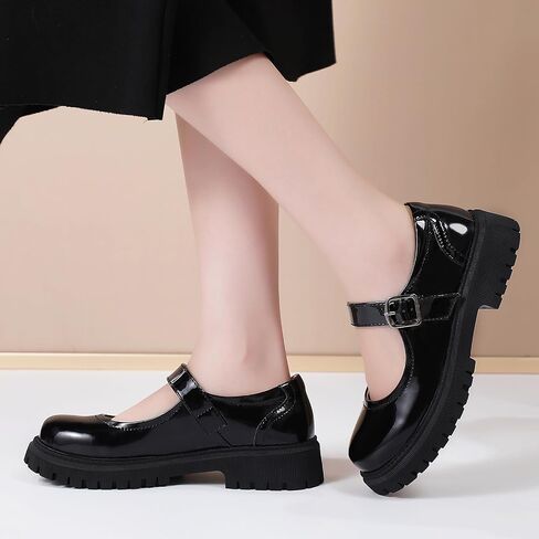 Mary Jane Shoes Women Platform Mary Janes for Women Ladies Chunky Maryjane Flats Non Slip Shoe Dress Casual Comfortable School Shoes in Saudi Arabia