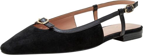 Linea Paolo - Cassidy - Womens Leather Posted Slingback Flats in Saudi Arabia