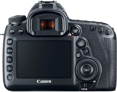 Canon EOS 5D Mark IV DSLR Camera with EF 50mm f/1.8 STM and EF 75-300mm f/4-5.6 III Lens + 64 GB Memory + Extra Battery + Battery Charger + Filters + Tripod + More (36pc Bundle), Black (Renewed) in Saudi Arabia