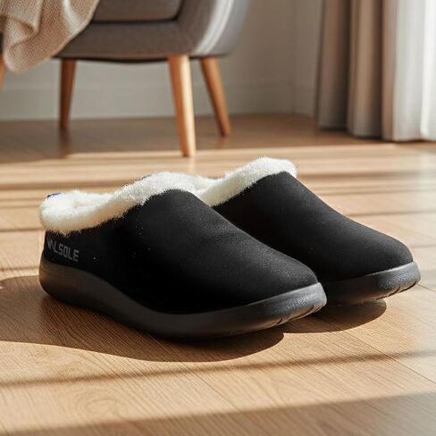 شباشب شتوية حرارية غامضة لتقويم العظام من VALSOLE للنساء والرجال - 220 كجم من التهاب اللفافة الأخمصية وأقدام مسطحة ودعم قوس عالٍ، أحذية مريحة من القطن للعمل في الهواء الطلق، تمتص الصدمات مع كل خطوة in Kuwait