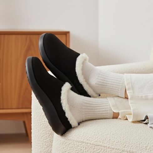 شباشب شتوية حرارية غامضة لتقويم العظام من VALSOLE للنساء والرجال - 220 كجم من التهاب اللفافة الأخمصية وأقدام مسطحة ودعم قوس عالٍ، أحذية مريحة من القطن للعمل في الهواء الطلق، تمتص الصدمات مع كل خطوة in Kuwait