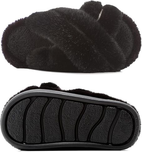 شباشب شتوية خارجية للنساء من إسفنج الذاكرة معزولة أحذية منزلية غامضة مع نعل مطاطي مانع للانزلاق لراحة داخلية وخارجية in Kuwait