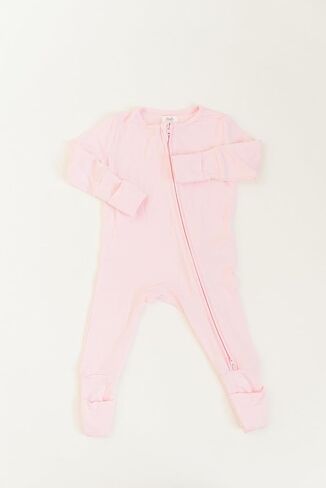 بذلة Baby Footie من Stroller Society، بذلة طفلة، بذلة طفل رضيع، رومبير للأطفال، 0-3 أشهر، فيسكوز من الخيزران in Kuwait