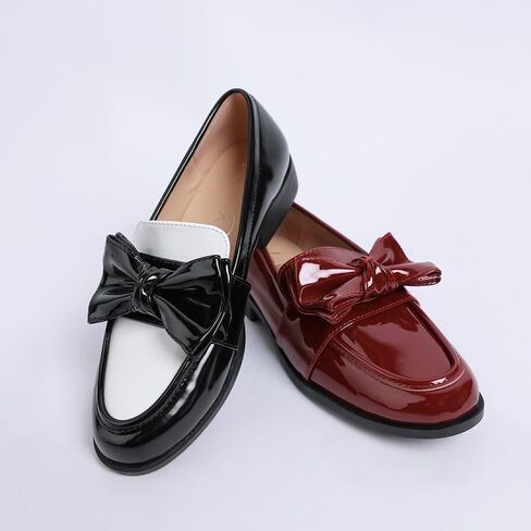 ARAMINTA Classic Chunky Bow Loafers in Saudi Arabia