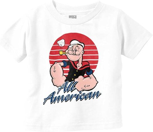 All American Popeye The Sailor Man Toddler Boy Girl T Shirt in Saudi Arabia