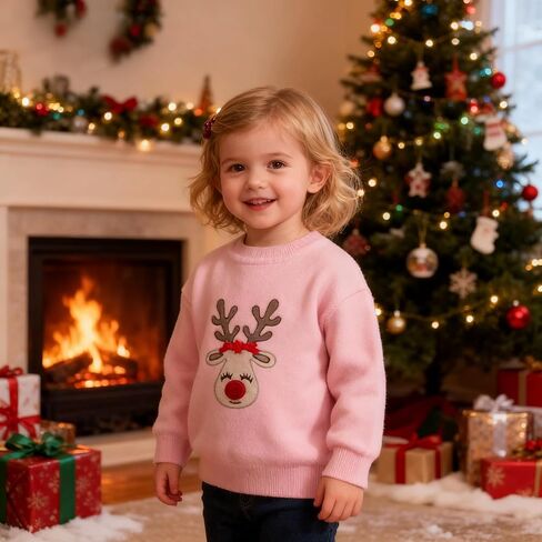 Lil cactus Baby Girls & Boys, Toddler Christmas Sweaters - Festive Holiday Pullovers with Santa & Reindeer Designs in Saudi Arabia