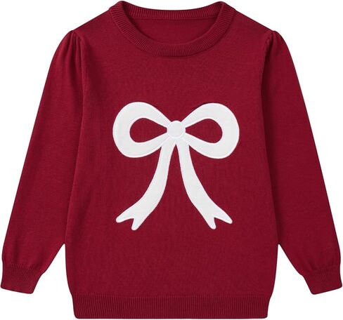 TUONROAD Girls Toddler Sweater Long Sleeve Crewneck Pullover Knit Winter Fall Clothes in Saudi Arabia