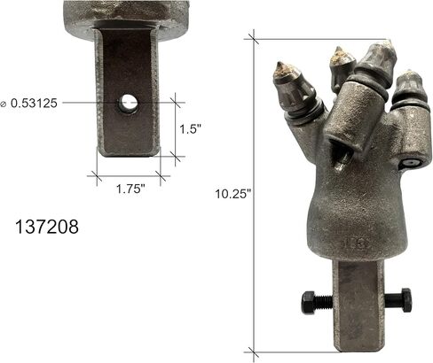 طرف طيار Rock Auger 137208، يناسب Rock Augers مع محرك مربع 1.75 بوصة in Saudi Arabia