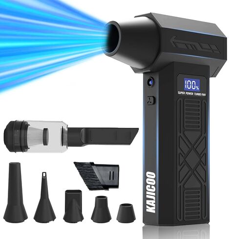 Compressed Air Duster-130000RPM Super Power Electric Air Duster, 4-Gear Adjustable Mini Blower with Type-C Fast Charging, Dust Blower for Computer, Keyboard, House, Outdoor and Car in Saudi Arabia