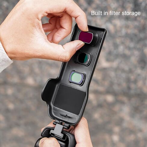 Protective Case for 3 Lens Cap, Handheld Camera Protective Cover for 3 Accessories, Black in Saudi Arabia