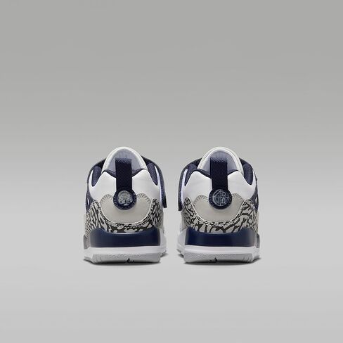 حذاء Jordan Spizike Low للأطفال الصغار (أبيض/رمادي محايد/فحمي/كحلي منتصف الليل) in Kuwait