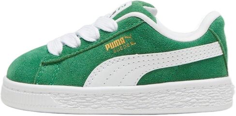 حذاء رياضي PUMA للأطفال الصغار من الجلد السويدي مقاس XL سهل الارتداء - أخضر in Kuwait
