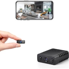 New Mini WiFi Security Camera, Black, 1080P HD Indoor Surveillance Camera with Night Vision, Motion Detection, App Control, Loop Recording for Baby Monitoring in Saudi Arabia