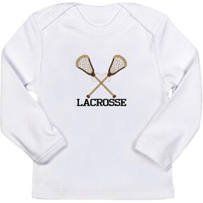 تي شيرت CafePress Lacrosse بأكمام طويلة للرضع تي شيرت لطيف بأكمام طويلة للأطفال الرضع in Saudi Arabia