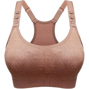 HOFISH Maternity Sports Bra for Women, Triple Clips Space Lift Wearable Pump Bra, Nipple Fixed Pad Comfort Nursing Bra in Saudi Arabia