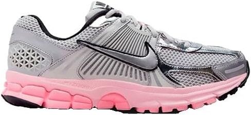 NIKE Women's Zoom Vomero 5 Running Shoes, Metallic Silver-Pink, Size 10.5 in Saudi Arabia