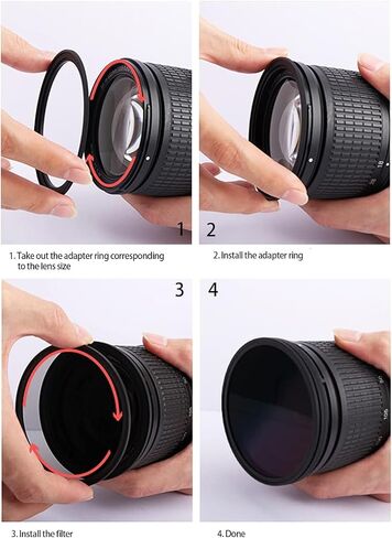 82mm to 67mm Step-Down Rings Filter Adapter for All Brands UV ND CPL Metal Step-Down Rings Adapter Filter in Saudi Arabia