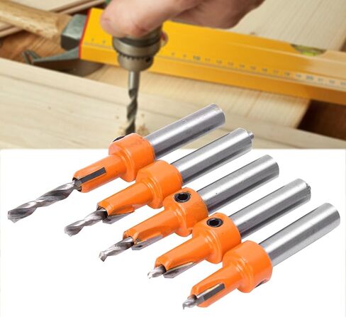 Countersink Drill Bit, YG8 Alloy, Complete Specifications 2.8-4mm, Surface Spray Treatment, for Wood, Aluminum. Each Bit in Own Case in Saudi Arabia