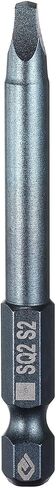 HARFINGTON Square Screwdriver Bit 1/4" Hex Shank SQ0 (2mm) Magnetic Head 2.6" Length S2 Steel 4-Point Screw Driver Bit for Repair Work Electric Screwdriver, Blue in Saudi Arabia