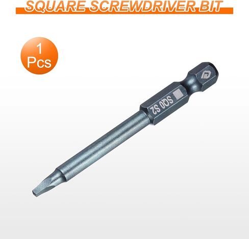 HARFINGTON Square Screwdriver Bit 1/4" Hex Shank SQ0 (2mm) Magnetic Head 2.6" Length S2 Steel 4-Point Screw Driver Bit for Repair Work Electric Screwdriver, Blue in Saudi Arabia