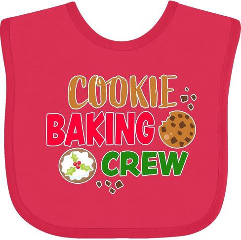 inktastic Christmas Cookie Baking Crew Baby Bib in Saudi Arabia