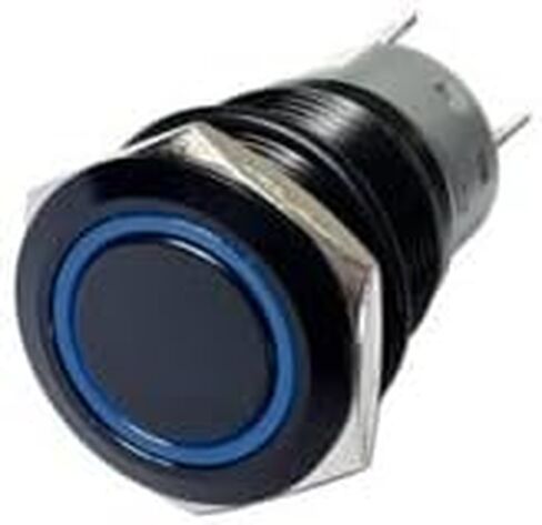 #US JENANI Vandal Resistant 19mm On/Off Switch Ring LED Black Body 5 Prongs in Saudi Arabia