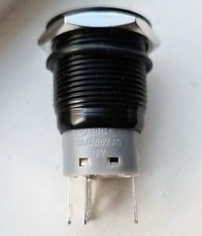 #US JENANI Vandal Resistant 19mm On/Off Switch Ring LED Black Body 5 Prongs in Saudi Arabia
