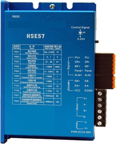 Nema24 60mm 4.8Nm الكواكب الموجهة بحلقة مغلقة محرك متدرج ومجموعة السائق 60HSEPG112 + HSE57 المخفض (نسبة 4 إلى 1) in Kuwait