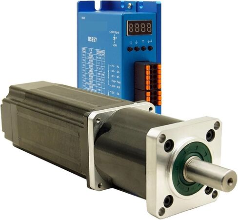 Nema24 60mm 4.8Nm الكواكب الموجهة بحلقة مغلقة محرك متدرج ومجموعة السائق 60HSEPG112 + HSE57 المخفض (نسبة 4 إلى 1) in Kuwait