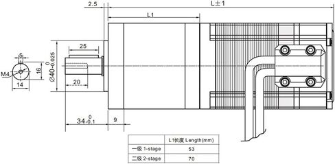Nema24 60mm 4.8Nm الكواكب الموجهة بحلقة مغلقة محرك متدرج ومجموعة السائق 60HSEPG112 + HSE57 المخفض (نسبة 4 إلى 1) in Kuwait