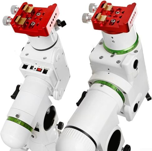 Aluminum Alloy Dovetail Mounting Base Clamp for Equatorial Mount For Astronomical Telescopes with Secure Double Bolt Installation (Red) in Saudi Arabia