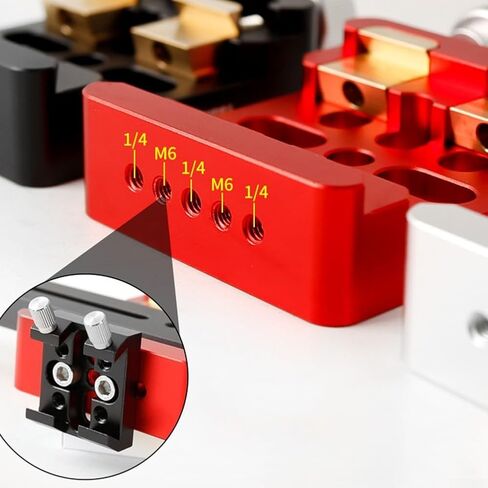 Aluminum Alloy Dovetail Mounting Base Clamp for Equatorial Mount For Astronomical Telescopes with Secure Double Bolt Installation (Red) in Saudi Arabia
