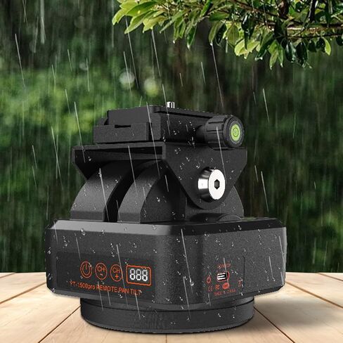 رأس بانورامي دوار YT-1500pro، رأس إمالة للتحكم عن بعد يدور بمحرك 360 درجة، مثبت رأس حامل ثلاثي للفيديو للهواتف الذكية وكاميرات DSLR in Kuwait
