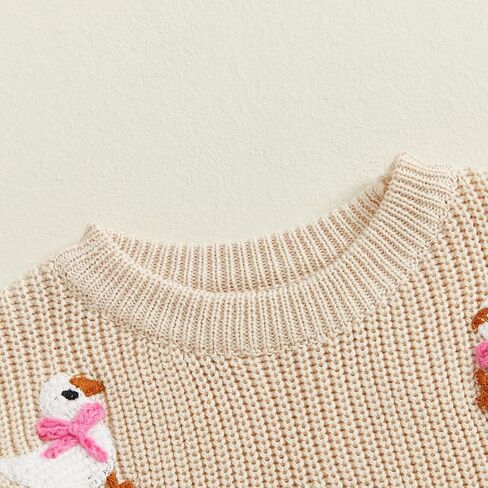 Infant Baby Girl Boy Sweater Baby Crewneck Pullover Sweater Toddler Girl Knit Sweatshirt Warm Fall Winter Clothes in Saudi Arabia